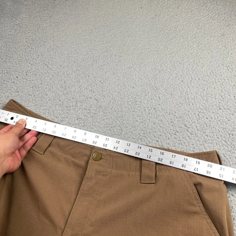 Under Armour Pants Mens 42x34 Brown Cargo Tactical Ripstop Utility Pockets Storm